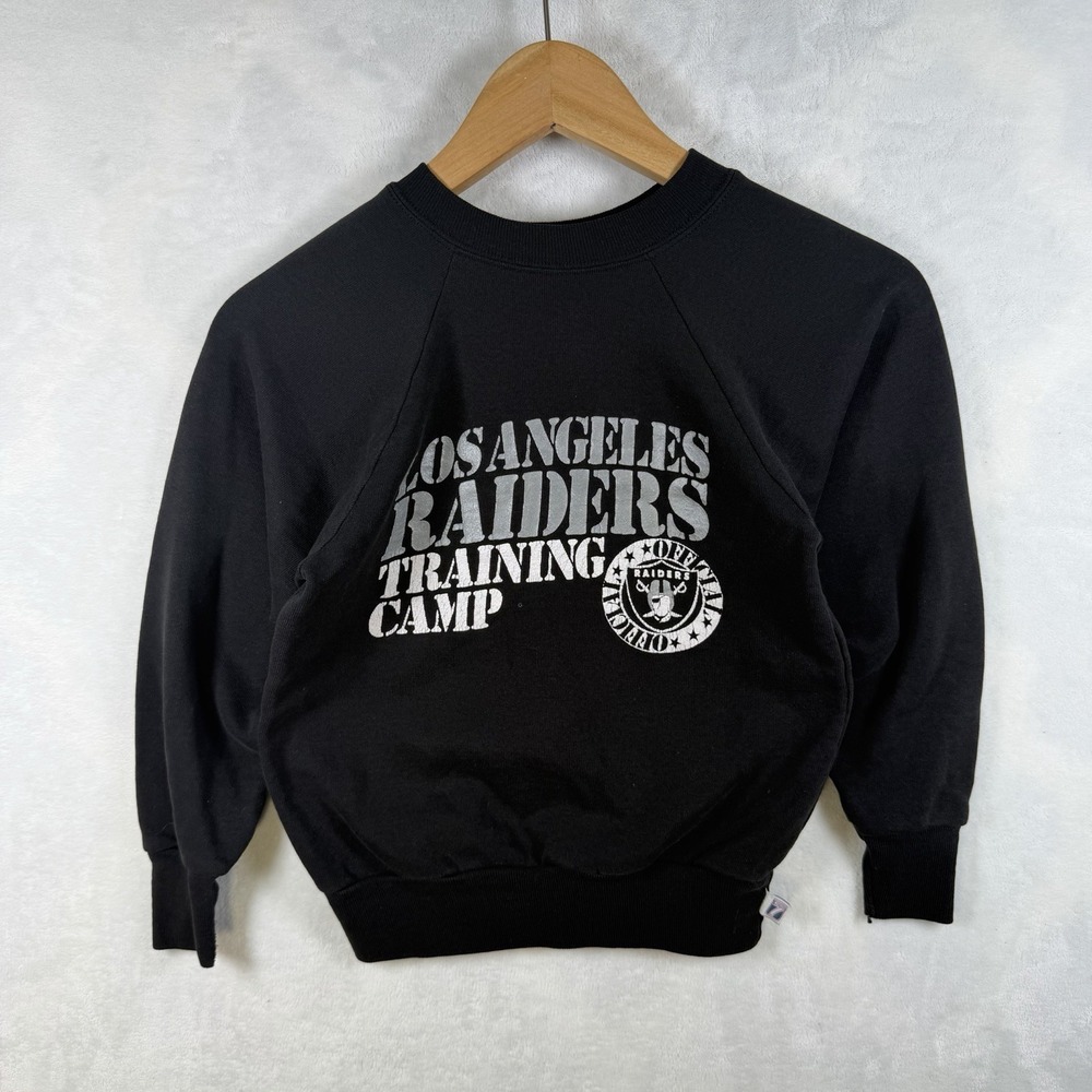 Vintage 80s Los Angeles Raiders NFL Football Crewneck Sweatshirt Kids M 10-12